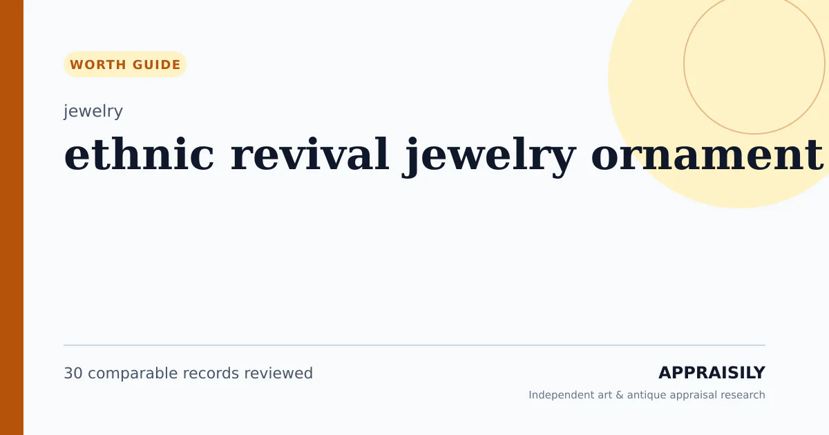 Ethnic Revival Jewelry Ornament